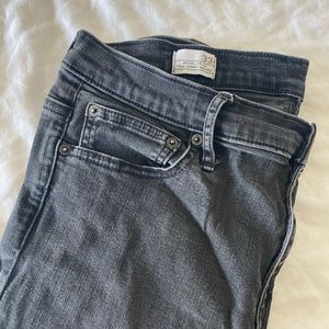 Black Distressed Gap Jeans